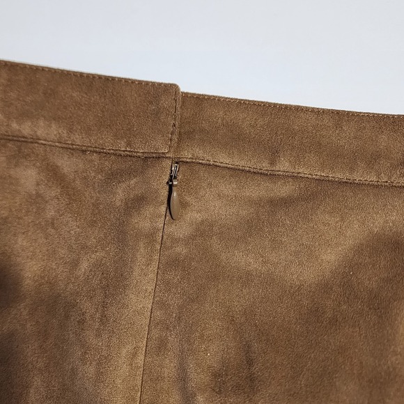 REITMANS Vegan Suede Skirt Womens 14P Faux Leather Ethical Mini Western NEW Boho - Picture 10 of 16